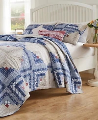 Greenland Home Fashions Cottage Cabin Finely Stitched -Pc. Quilt Set