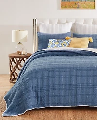 Greenland Home Fashions Portofino Ruffled 3-Pc. Quilt Set, King