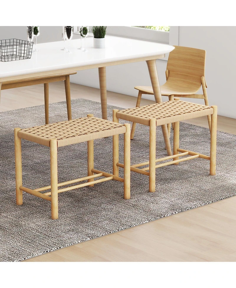 Sugift 18 Inch Dining Stool Set of 2