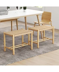 Sugift 18 Inch Dining Stool Set of 2