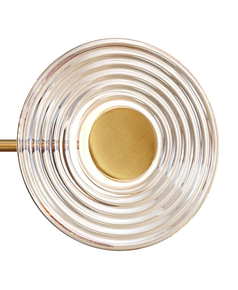 Possini Euro Design Chapman 33 1/2" Modern Semi Flush-Mount Ceiling Light Fixture Kitchen Sputnik 7-Light Led Warm Gold Finish