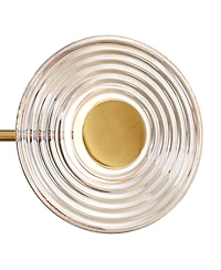 Possini Euro Design Chapman 33 1/2" Modern Semi Flush-Mount Ceiling Light Fixture Kitchen Sputnik 7-Light Led Warm Gold Finish