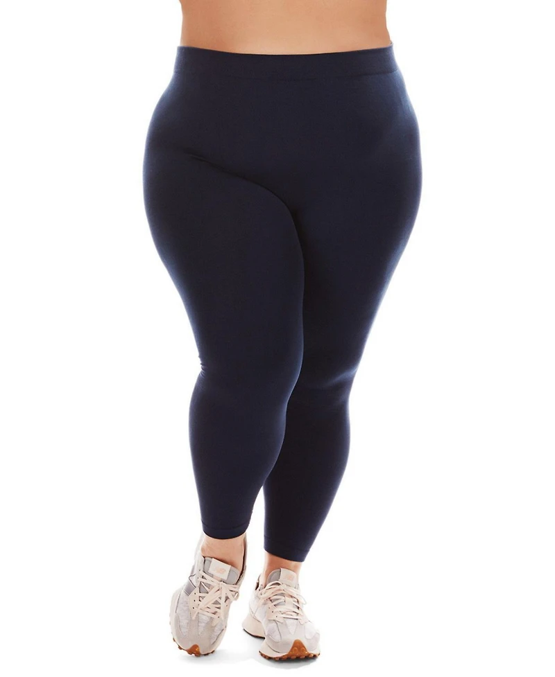 MeMoi Plus Seamless Fleece-Lined Leggings