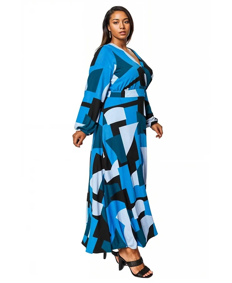 L I V D Women's Plus Bellaire Maxi Dress
