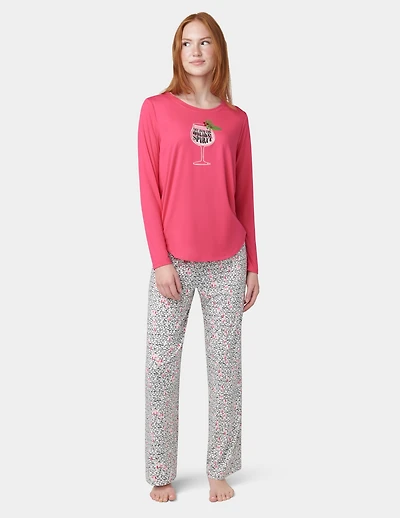 Hue Women's 2-Pc. Timeless Soft Jersey Packaged Pajama Set