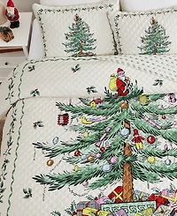 Spode Christmas Tree Reversible 3-Pc. Quilt Set
