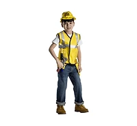Dress Up America Kids Yellow Construction Worker Role-Play Set