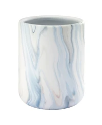 Avanti Waves Ceramic Wastebasket