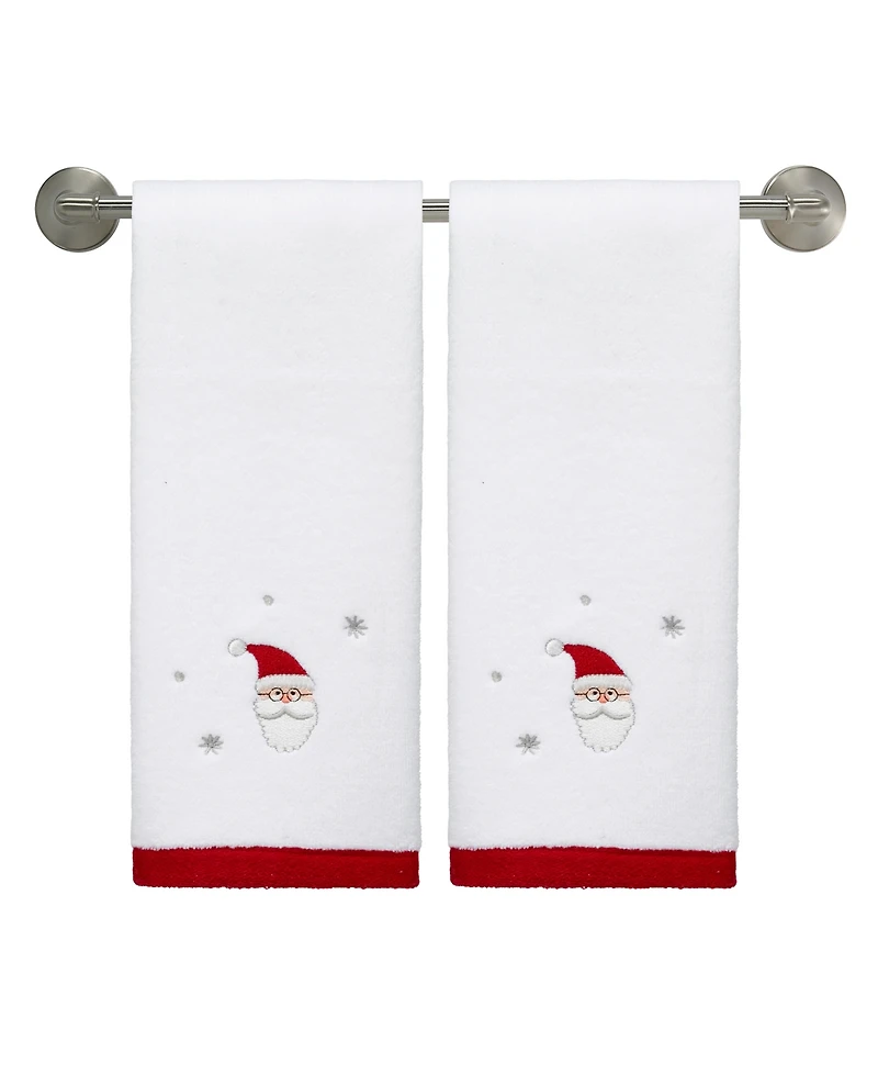 Avanti Ho Ho Ho Cotton Fingertip Towel, 18" x 11"