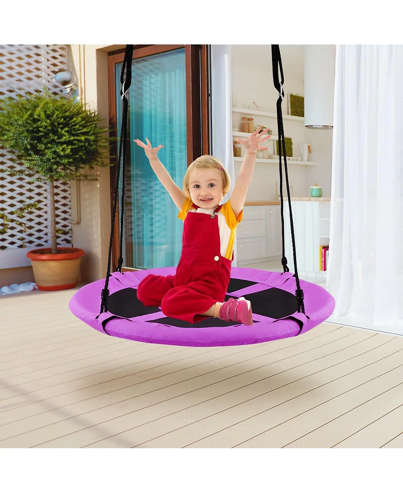 Sugift 40 Inch Flying Saucer Tree Swing Indoor Outdoor Play Set