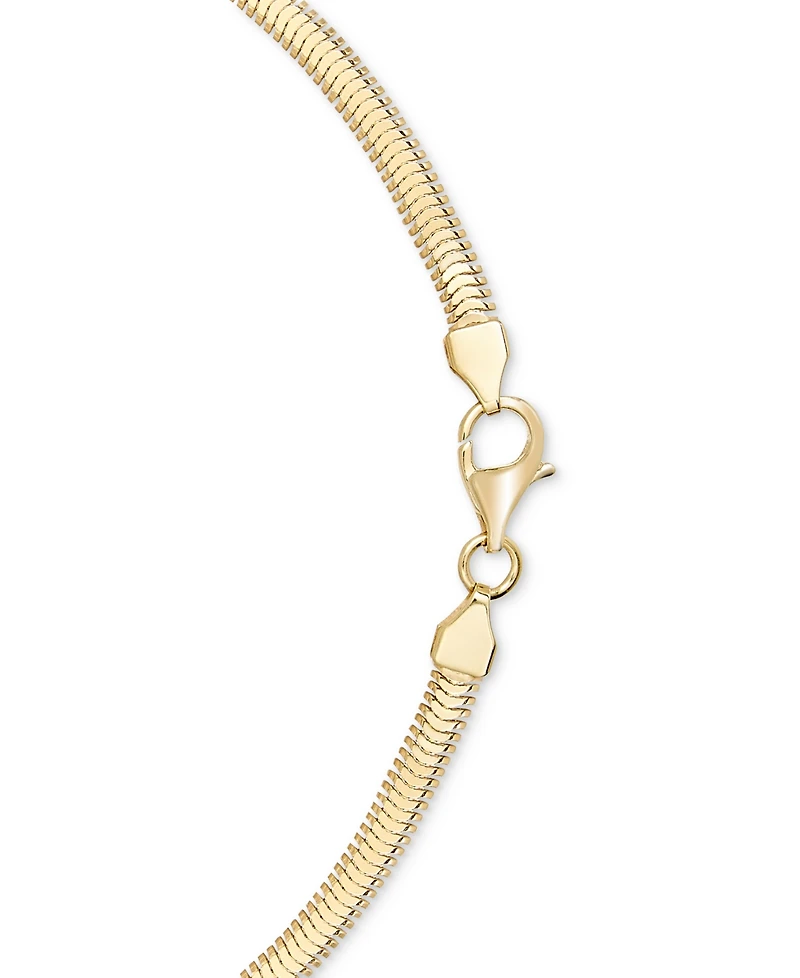 Macy's Diamond Cut Snake Chain 18" Necklace (3mm) in 10k Yellow Gold
