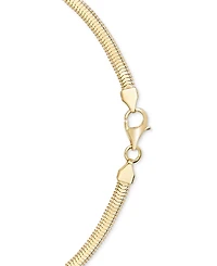 Macy's Diamond Cut Snake Chain 18" Necklace (3mm) in 10k Yellow Gold