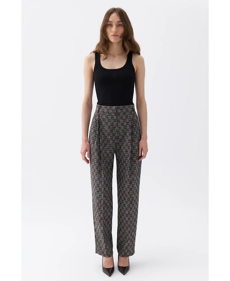 Nocturne Women's High Waist Mom Fit Pants