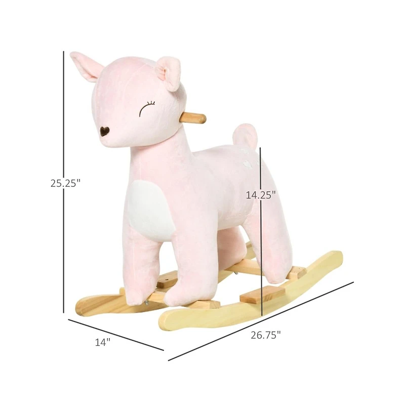 Slickblue Best Baby Rocking Horse for Kids Aged 3 to 6 Years Safe and Fun Ride-On Toy