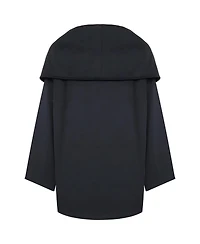 Nocturne Women's Draped Coat with Front Tie Detail