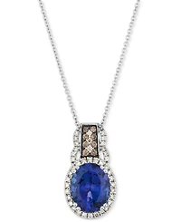 Le Vian Blueberry Tanzanite (2-1/2 ct. t.w.) & Diamond (1/4 20" Adjustable Pendant Necklace 14k White Gold
