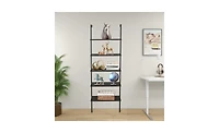 Slickblue Industrial 5-Tier Modern Ladder Shelf for Home and Office