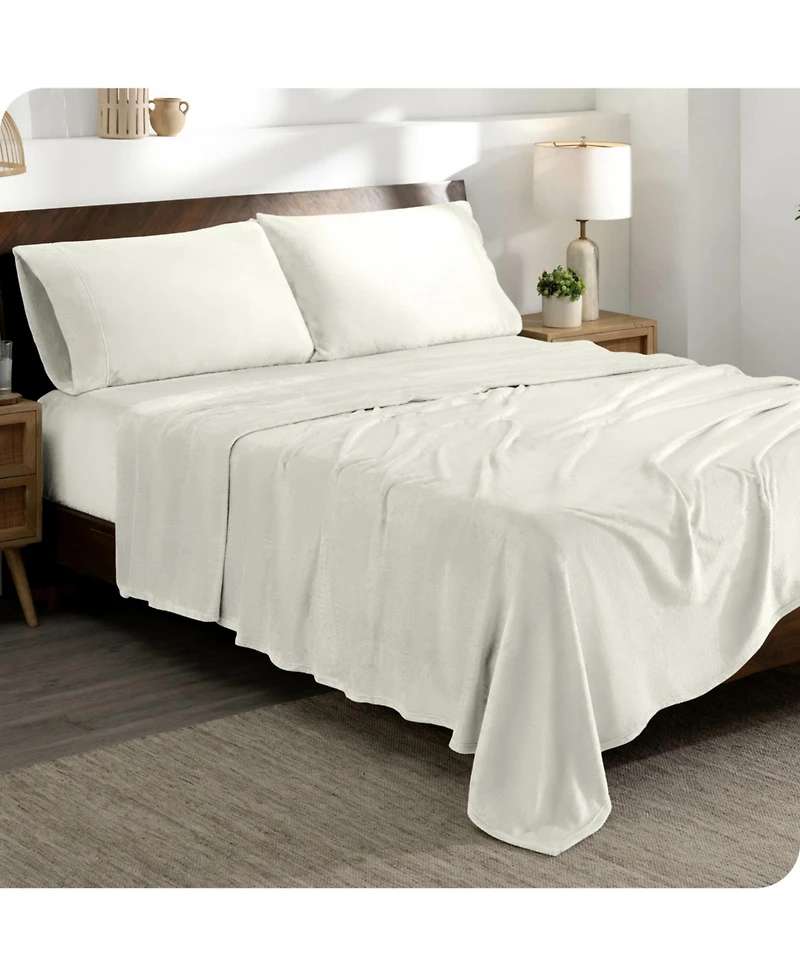 Bare Home Micro plush Fleece King Sheet Set