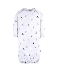 Gerber Baby Boys Gowns with Mitten Cuffs, 4-Pack
