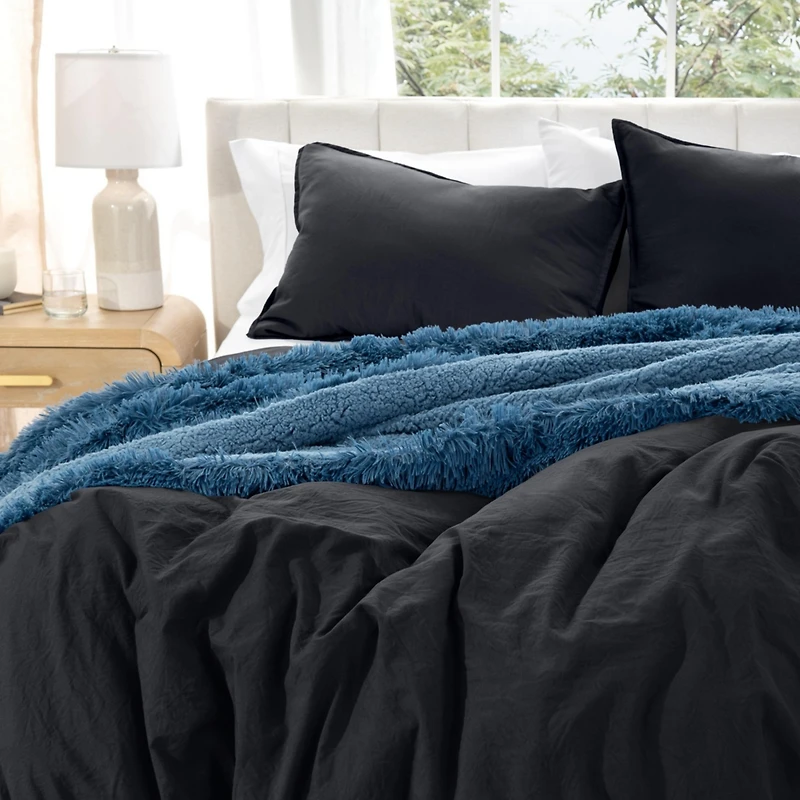 Bare Home Ultra-Soft Sand washed King Duvet Cover & Sham Set