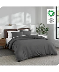 Bare Home Organic Cotton Jersey Duvet Cover Set Full/Queen