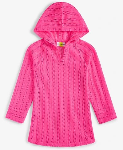 Epic Threads Toddler And Little Girls Long-Sleeve Hooded Mesh Swim Cover-Up, Exclusively at Macy's