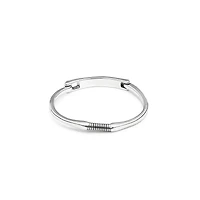 UNOde50 Rigid Sterling Silver Beret Clasp Bracelet