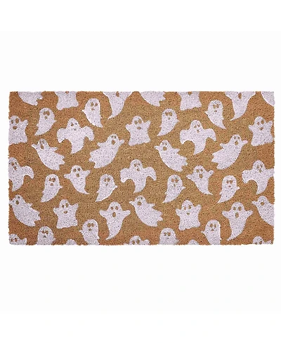Vcny Home Flying Ghost Halloween Coir Outdoor Doormat, 18" x 30"