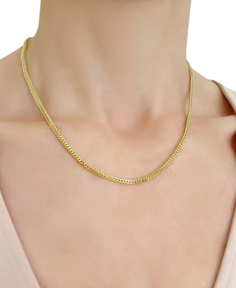 18" Franco Chain Necklace (1-7/8mm) in 14k Gold