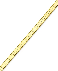 20" Flat Herringbone Chain Necklace (1-1/4mm) in 14k Gold