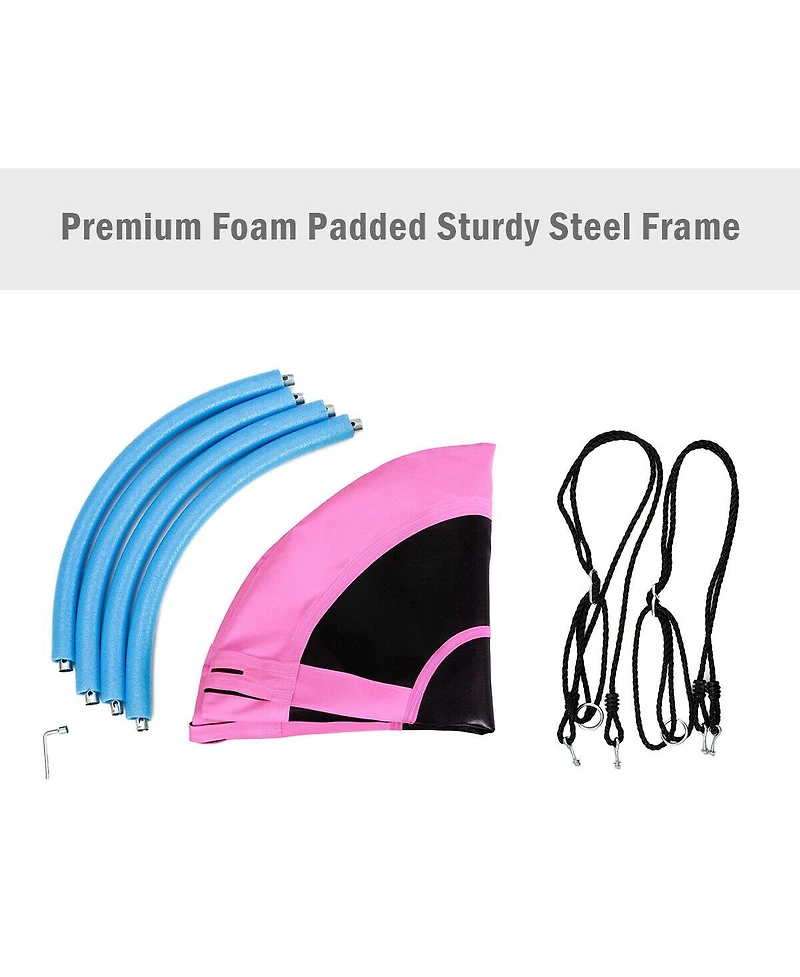 Sugift 40 Inch Flying Saucer Tree Swing Indoor Outdoor Play Set