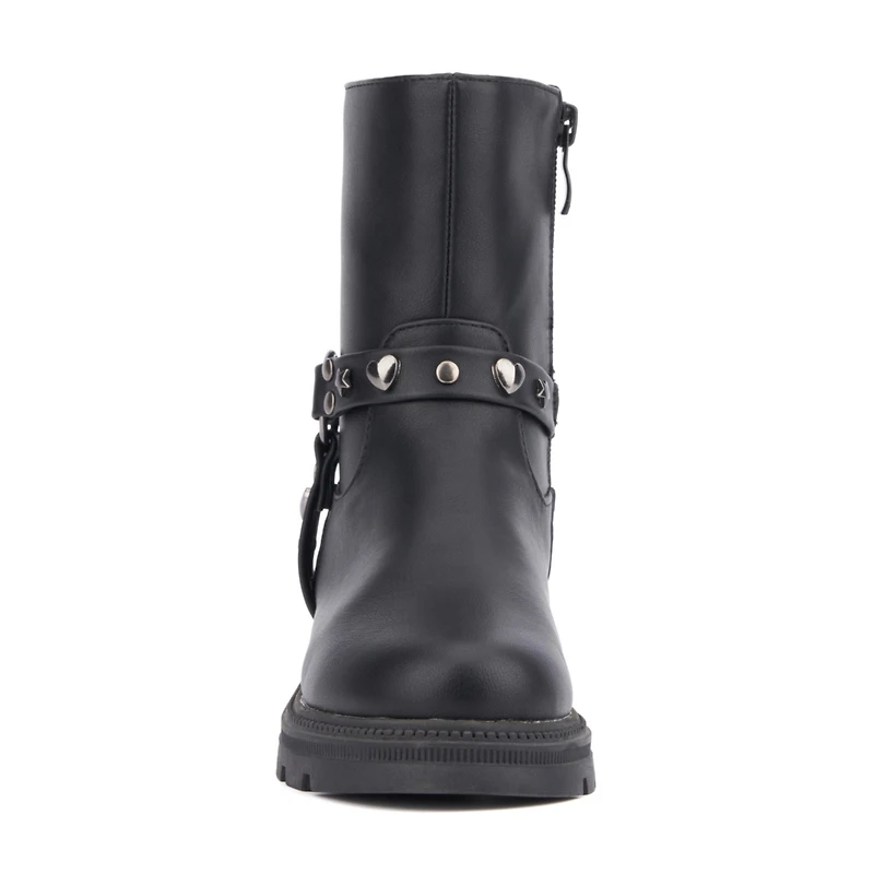 Olivia Miller Girls Harness Lug Sole Boots