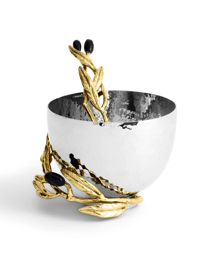 Michael Aram Olive Branch Nut Dish with Spoon