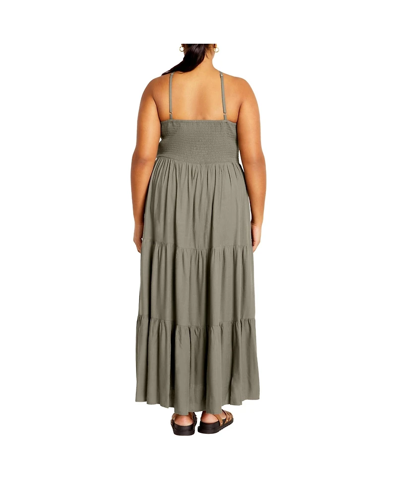 City Chic Plus Tahitian Maxi Dress