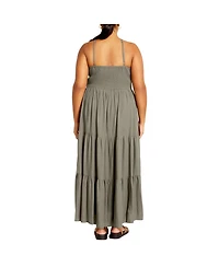 City Chic Plus Tahitian Maxi Dress