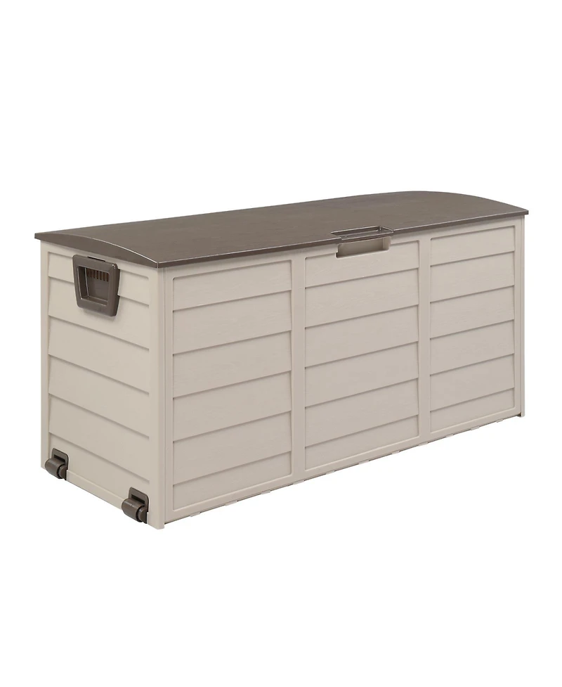 Slickblue 75 Gallon Outdoor Garden Plastic Storage Deck Box – Elegant & Practical Storage Solution