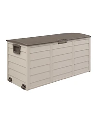 Slickblue 75 Gallon Outdoor Garden Plastic Storage Deck Box – Elegant & Practical Storage Solution