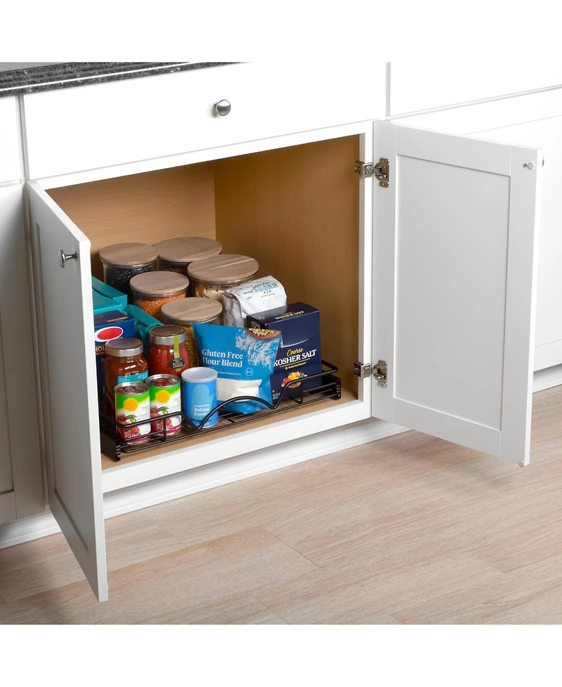 Florida Brands Black Pull Out Cabinet Organizer 22 x 21 In