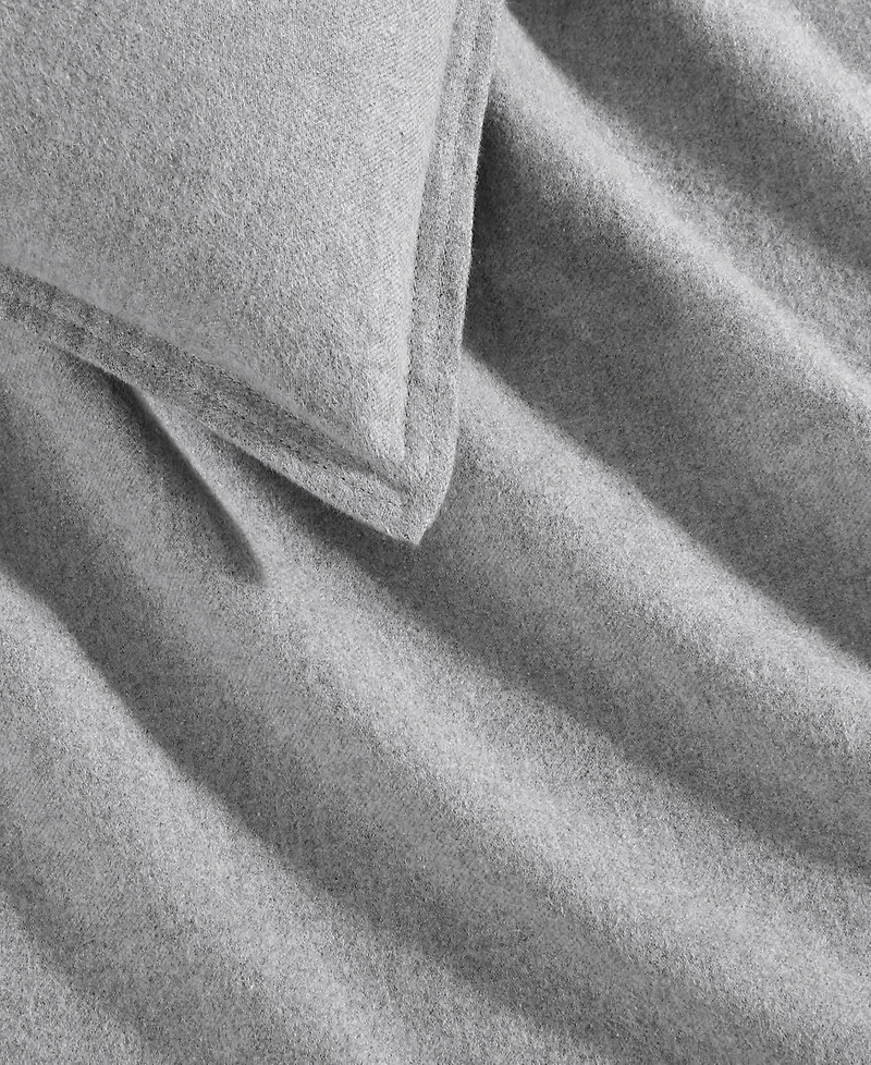 Closeout! Calvin Klein Melange Flannel 3-Pc. Duvet Cover Set