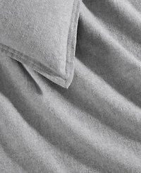 Closeout! Calvin Klein Melange Flannel 3-Pc. Duvet Cover Set