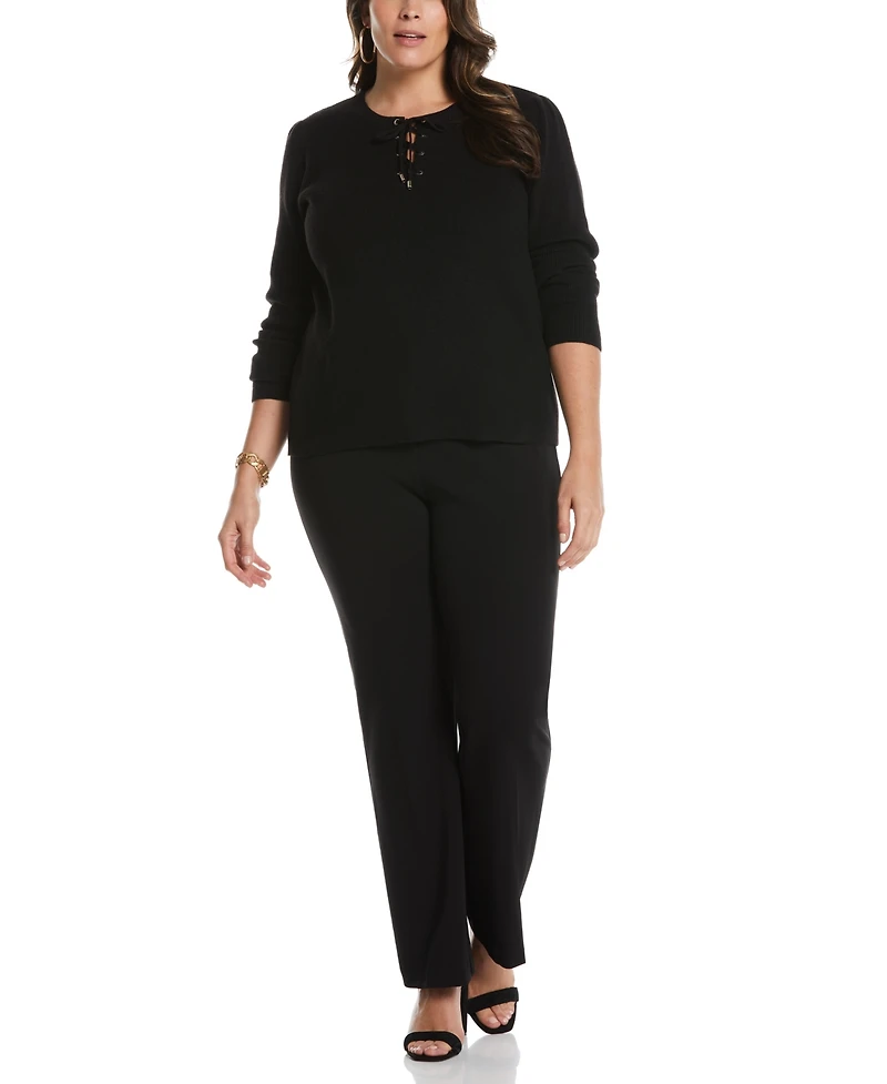 Rafaella Plus Stretch Crepe Classic Fit Pants