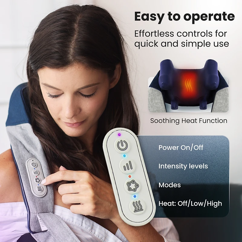 Miko Shiatsu Neck and Back Massager Hands Free & Heat