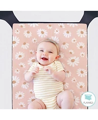 The Peanutshell Daisy Dreams 3-Pack Fitted Playard Sheets