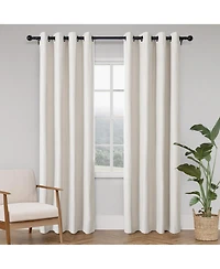 Soft Cotton Feel Twill Polyester Blackout Grommet Pair (2 panels