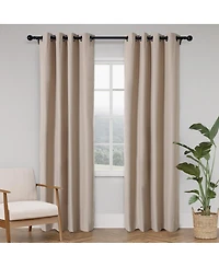 Soft Cotton Feel Twill Polyester Blackout Grommet Pair (2 panels