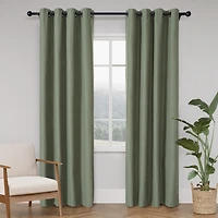 Soft Cotton Feel Twill Polyester Blackout Grommet Pair (2 panels
