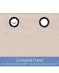Soft Cotton Feel Twill Polyester Blackout Grommet Pair (2 panels