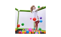 Slickblue 55" Toddlers Trampoline with Safety Enclosure Net & Balls