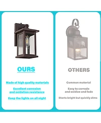 Flynama Wall Sconces 1-Light 12.25-in H Oil-Rubbed Bronze Dark Sky Outdoor Wall Light