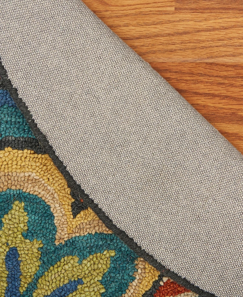 Lr Home Radiance Rdc-026 4' x 4' Round Area Rug